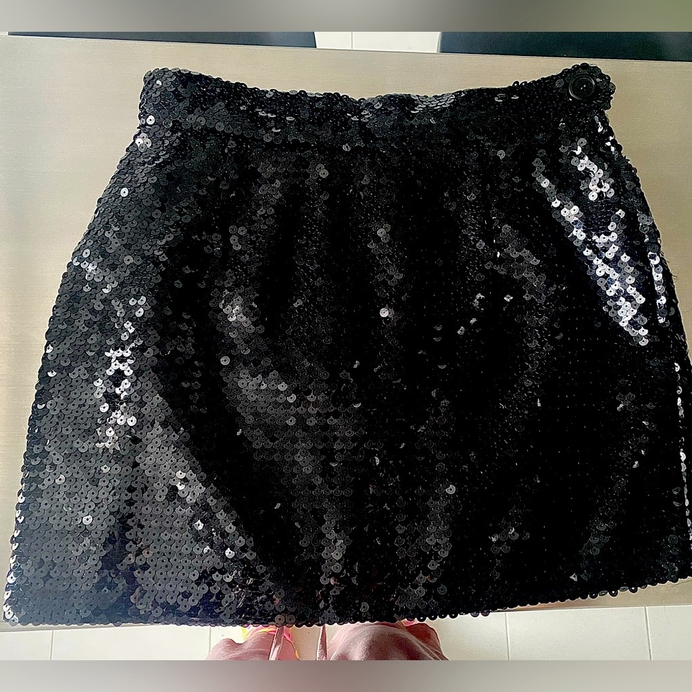 MOSCHINO COUTURE mini glittering evening skirt, size10, made in Italy